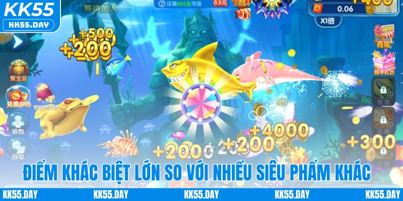 Bắn Cá Siêu Nổ - Chinh Phục Đại Dương, Nhận Thưởng Mỗi Ngày 4 Điểm khác biệt lớn so với nhiều siêu phẩm khác